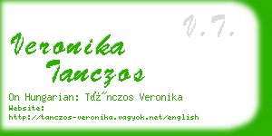 veronika tanczos business card